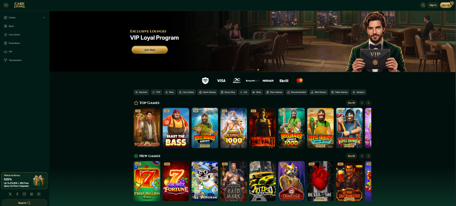 Cash Lounge Casino review
