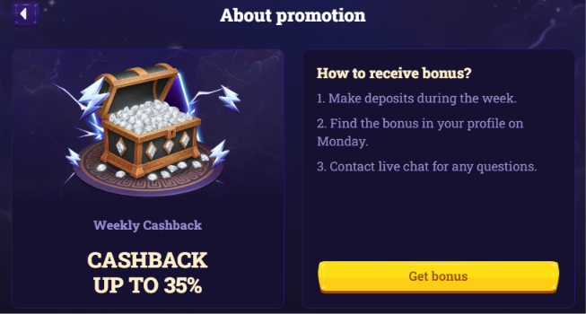 Emperia Casino VIP cashback