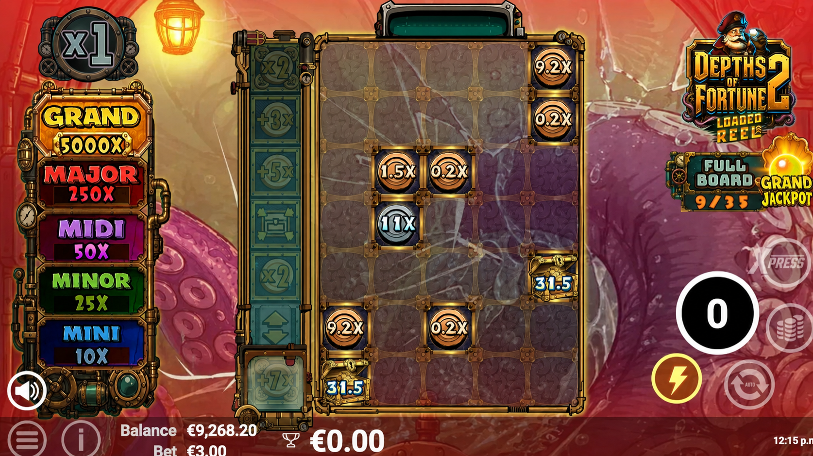 Depths of Fortune 2 Hold and Win bonus