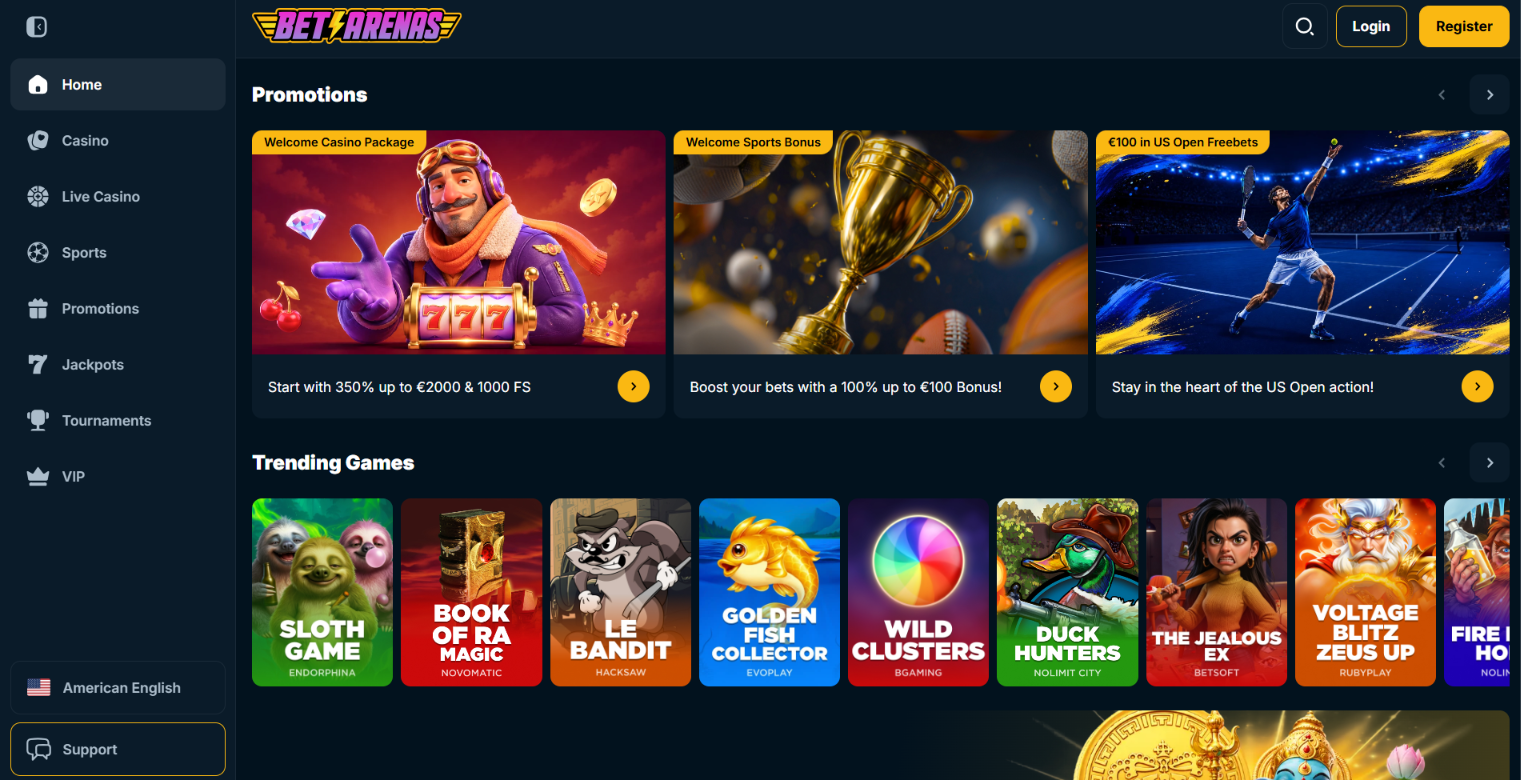 BetArenas Casino review
