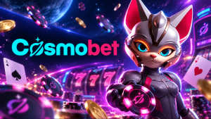 Cosmobet Casino review 2026 featuring welcome bonus, games, payment methods and licence information